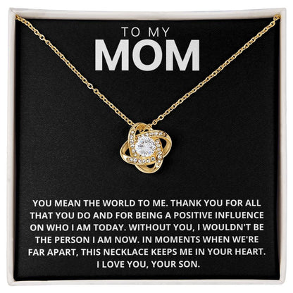 Mom - Thank You - Love Knot