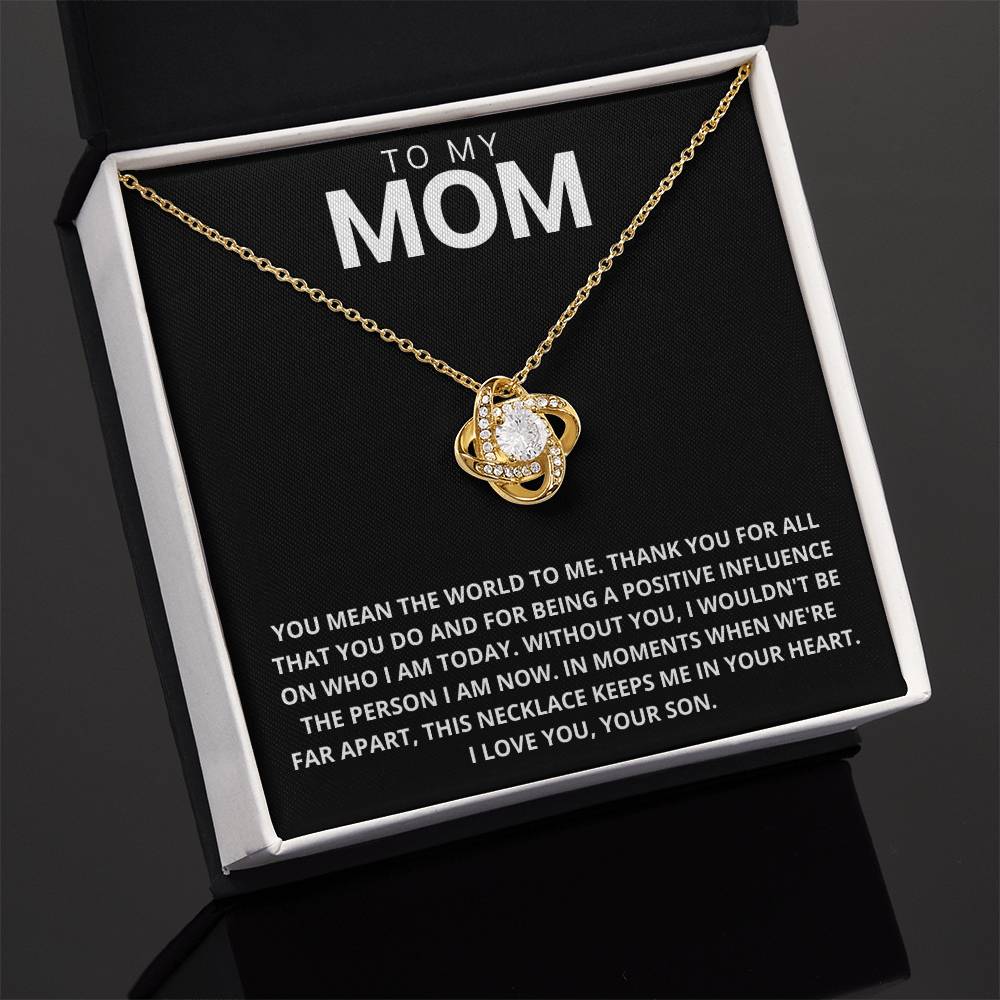 Mom - Thank You - Love Knot