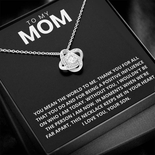 Mom - Thank You - Love Knot