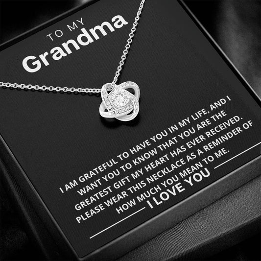 Grandma - Grateful - Love Knot