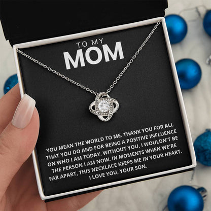 Mom - Thank You - Love Knot