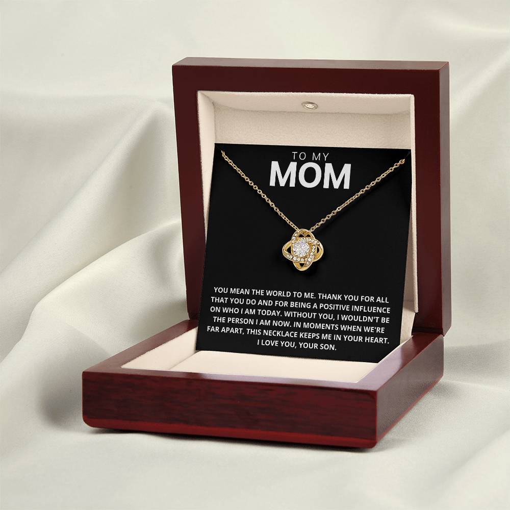 Mom - Thank You - Love Knot