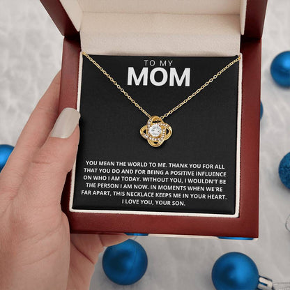 Mom - Thank You - Love Knot